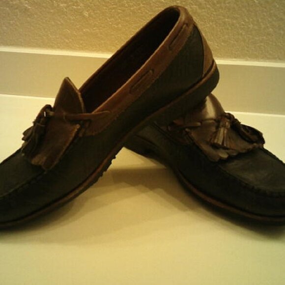 Allen Edmonds "Nashua" black/brown Loafers 10-1/2 - Picture 4 of 8